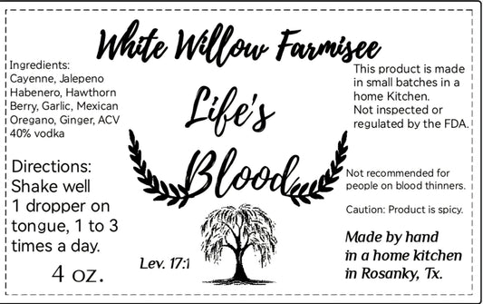 Life's Blood Elixr preorders only